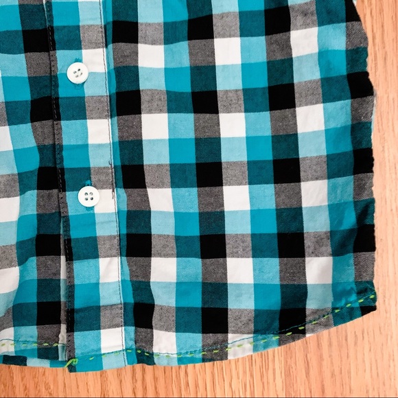 Me Too • Plaid Layered Button Down Shirt - Picture 3 of 5